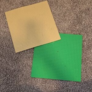 Green and Tan Building Base Plates
